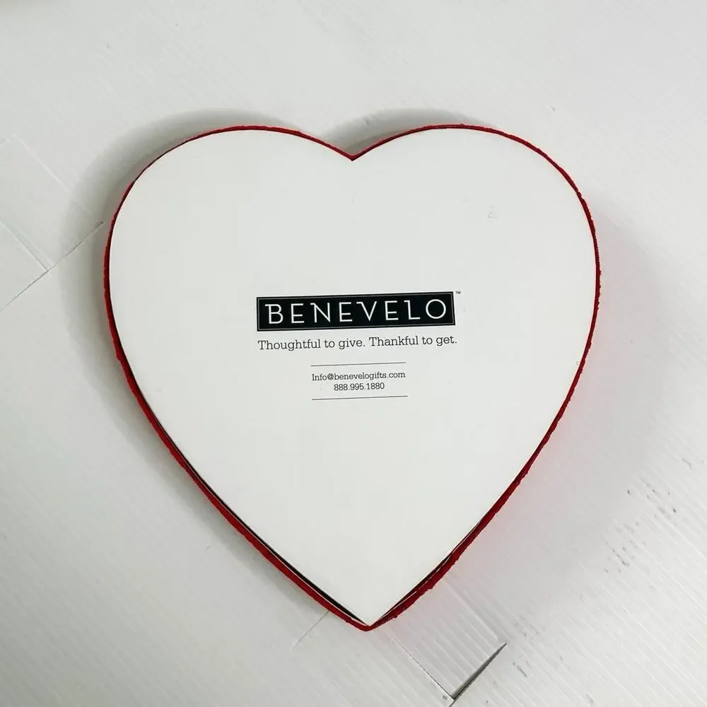 Red Heart Shaped‎ Fabric Rose Valentine Candy Gift Box